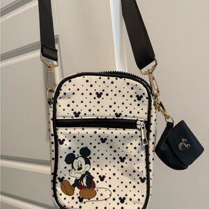 Disney Black and White Mickey Mouse Crossbody Bag
